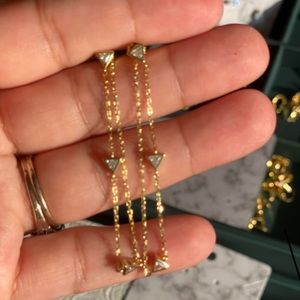 10kt cubic zirconia drop earrings